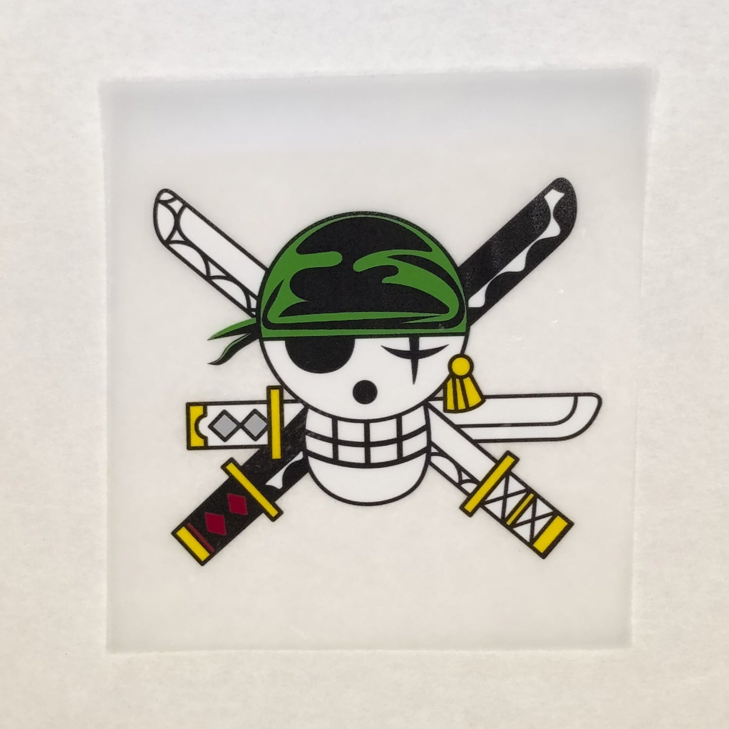 Parche DTF Anime Calavera One Piece Zoro - Valkynea