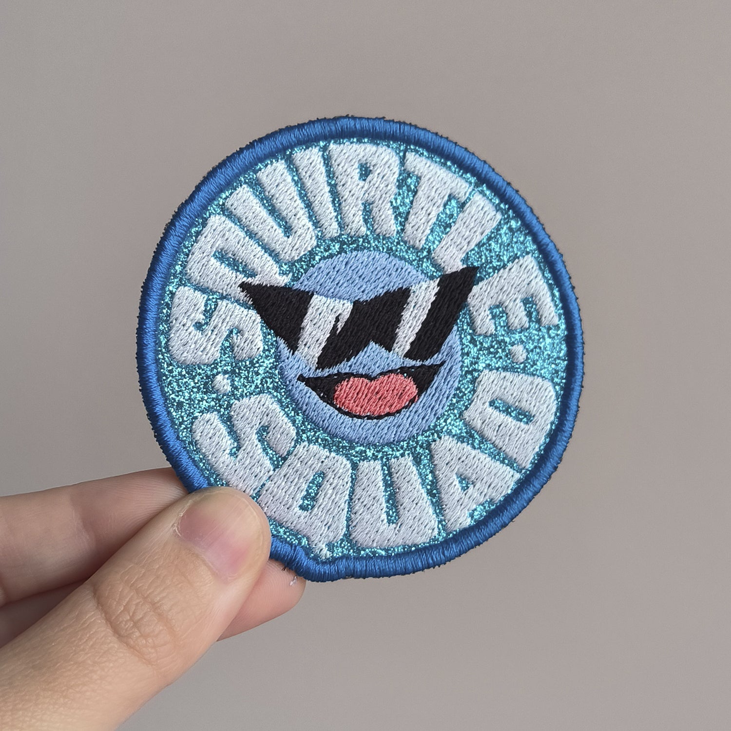 Parche Bordado Anime Squirtle Glitter - Valkynea