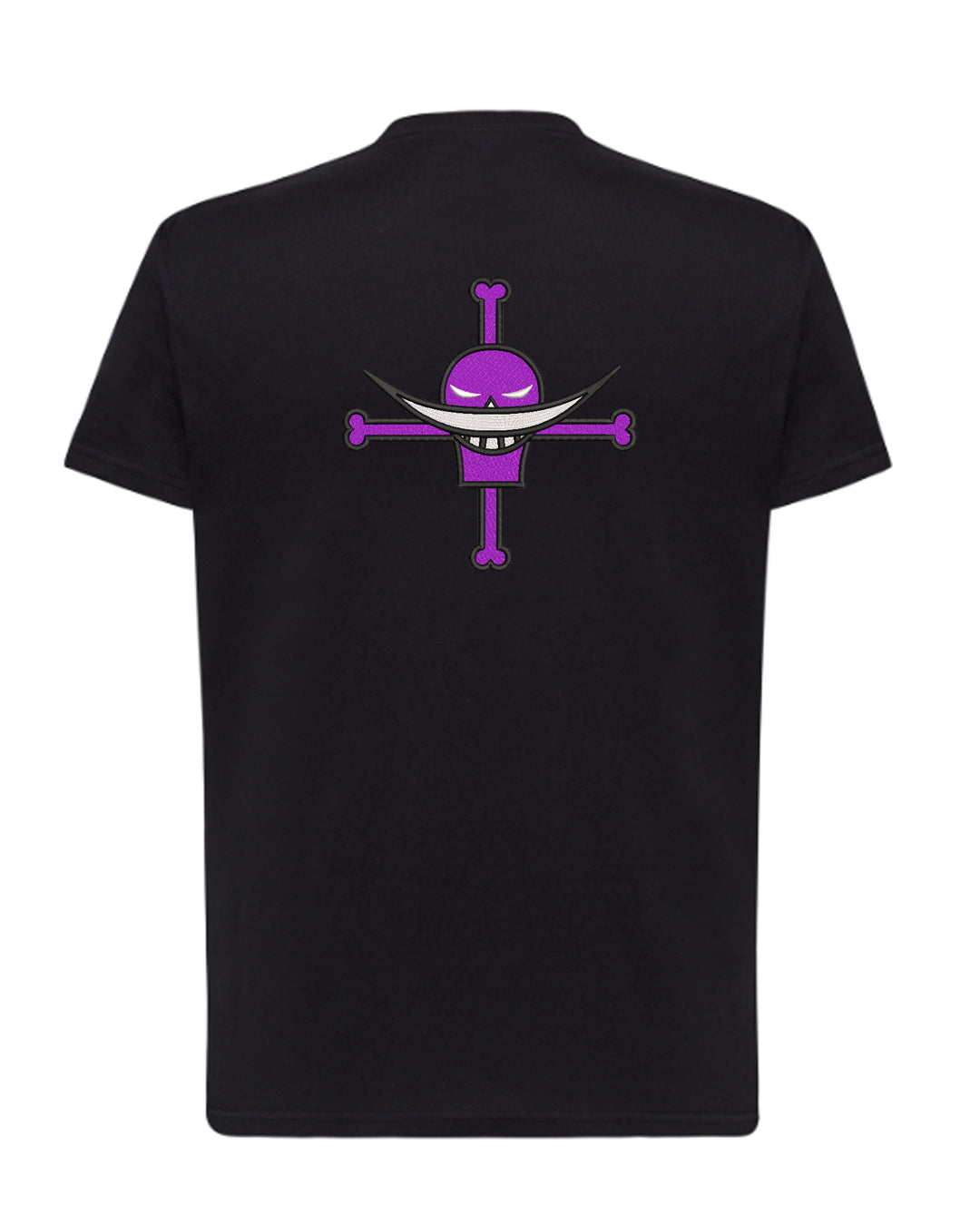 Camiseta Bordada One Piece Ace Tripulación Barba Blanca - Valkynea