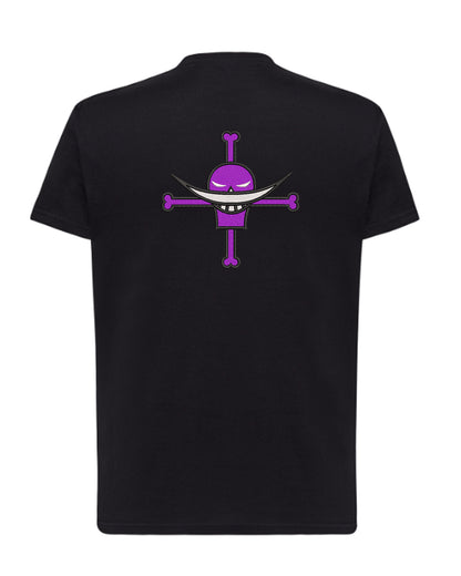 Camiseta Bordada One Piece Ace Tripulación Barba Blanca - Valkynea