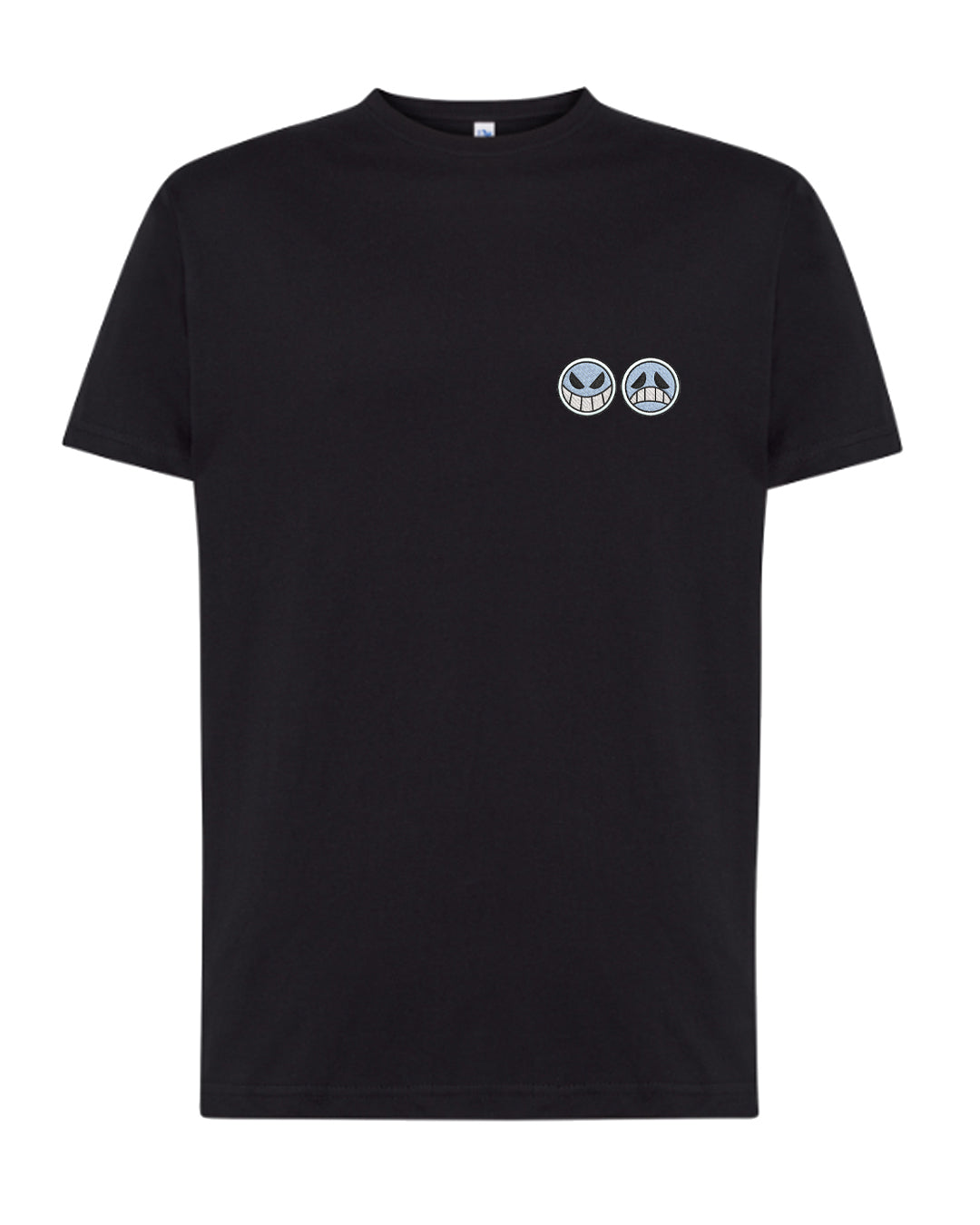 Camiseta Bordada One Piece Ace Tripulación Barba Blanca - Valkynea
