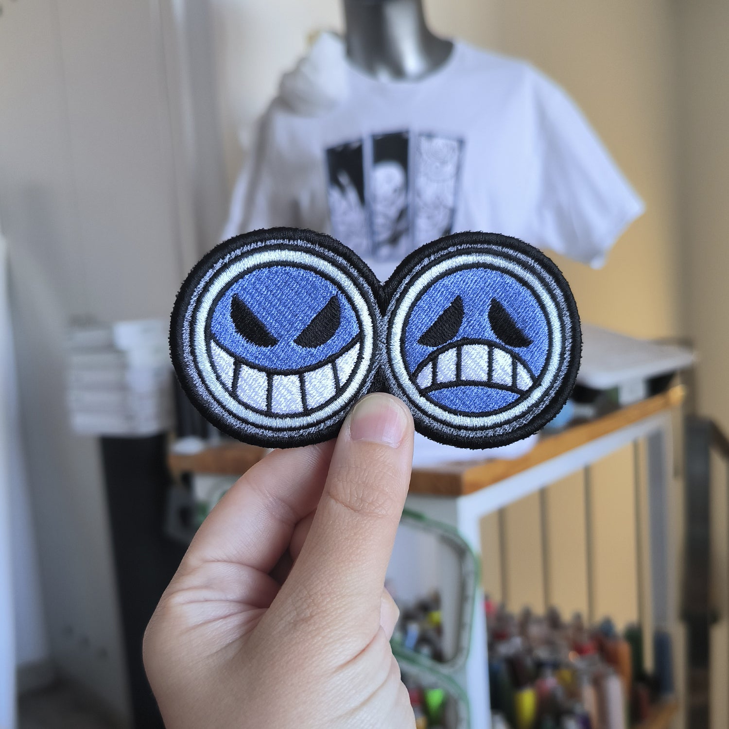 Parche Bordado Anime One Piece Ace Caritas - Valkynea