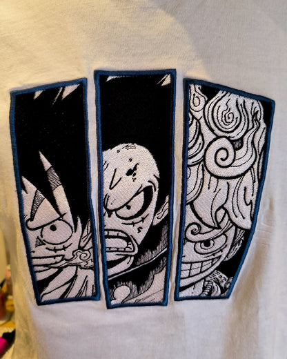 Camiseta One Piece Miradas Luffy - Valkynea