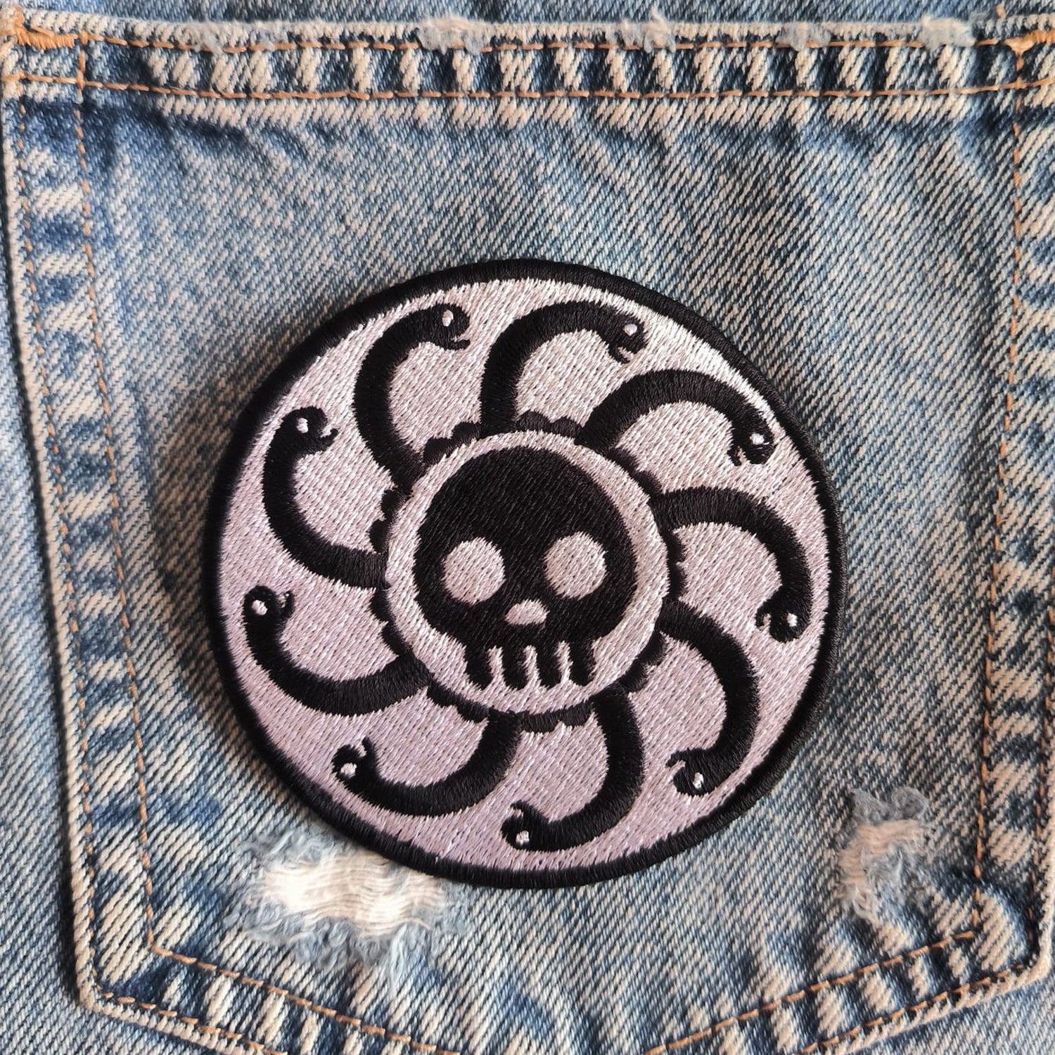 Parche Bordado Anime Calavera One Piece Boa Hancok - Valkynea
