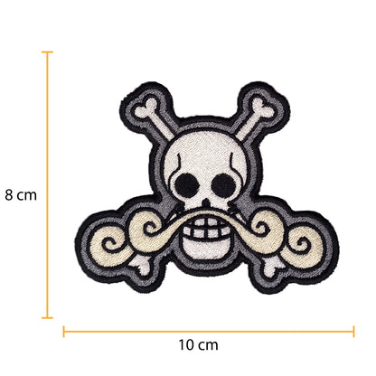 Parche Bordado Anime Calavera One Piece Rogers