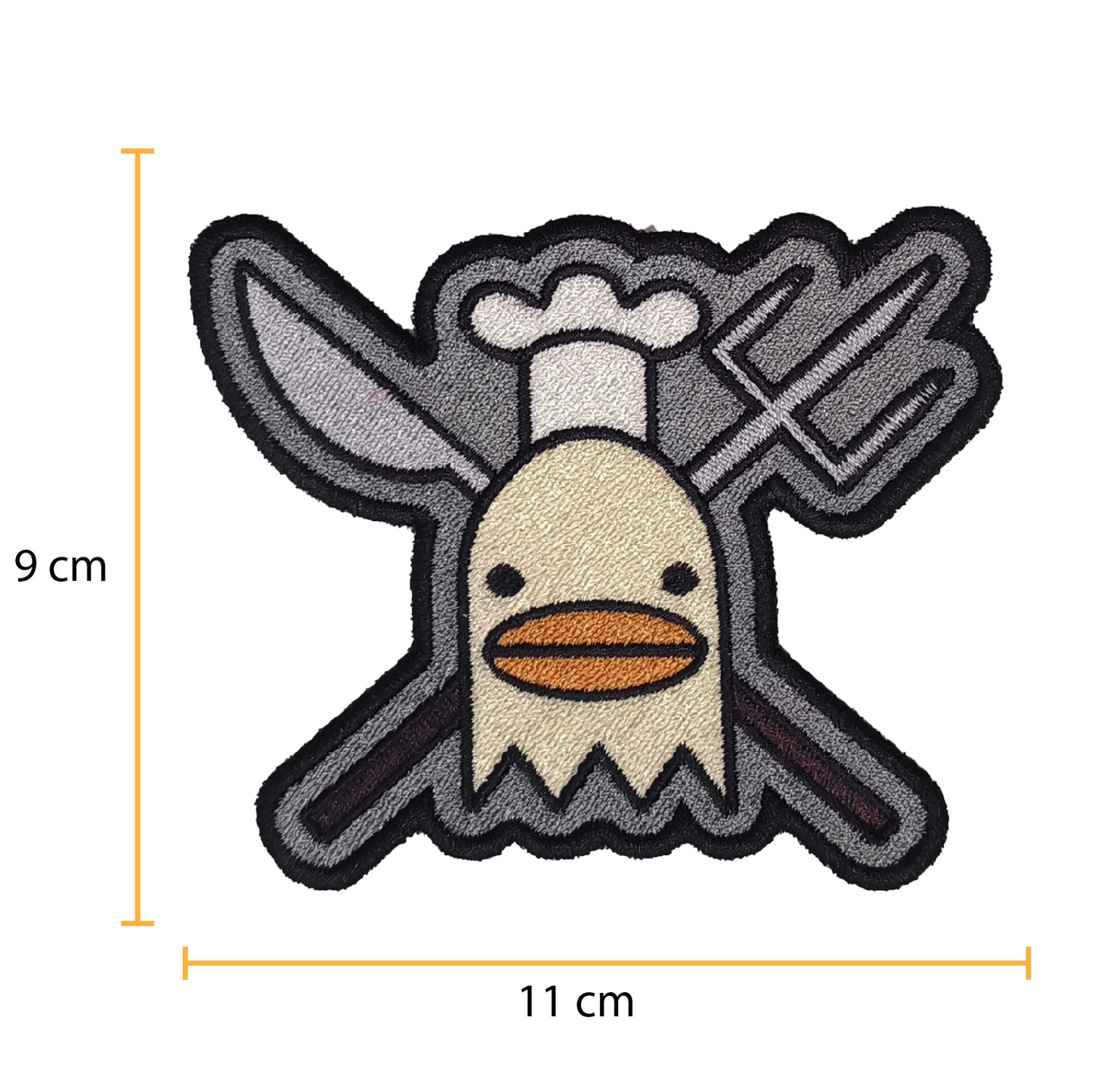 One Piece Usoop Skull Anime Embroidered Patch 8cm