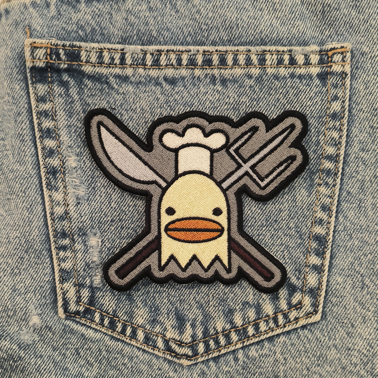 One Piece Usoop Skull Anime Embroidered Patch 8cm