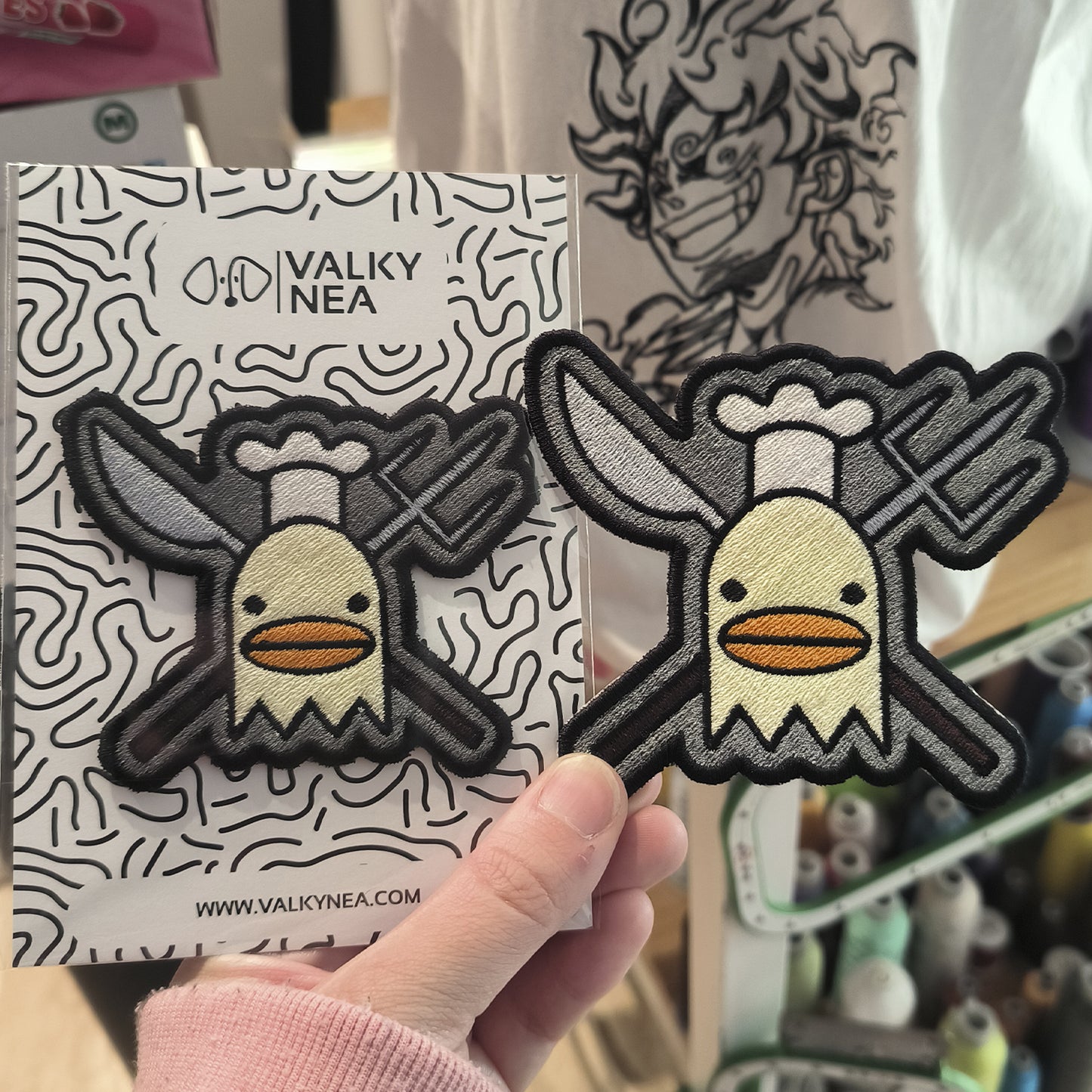 One Piece Usoop Skull Anime Embroidered Patch 8cm