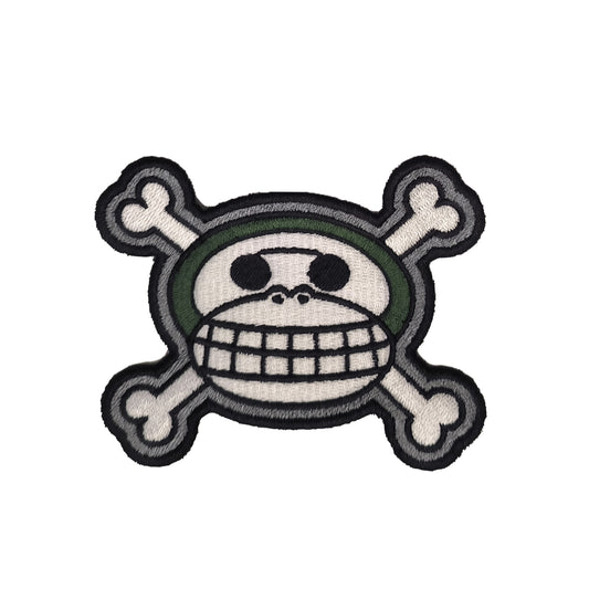 One Piece Usoop Skull Anime Embroidered Patch 8cm