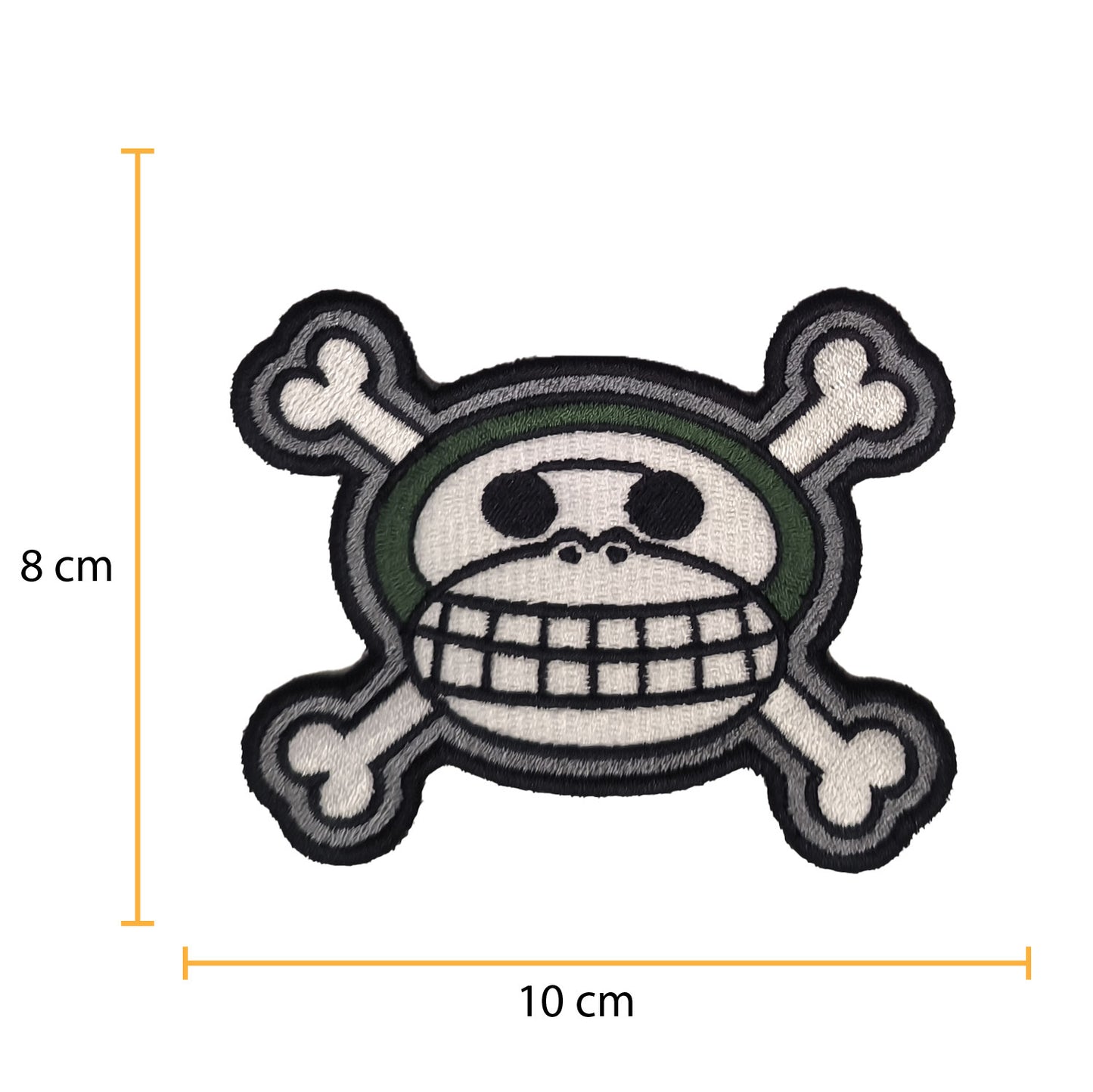 One Piece Usoop Skull Anime Embroidered Patch 8cm