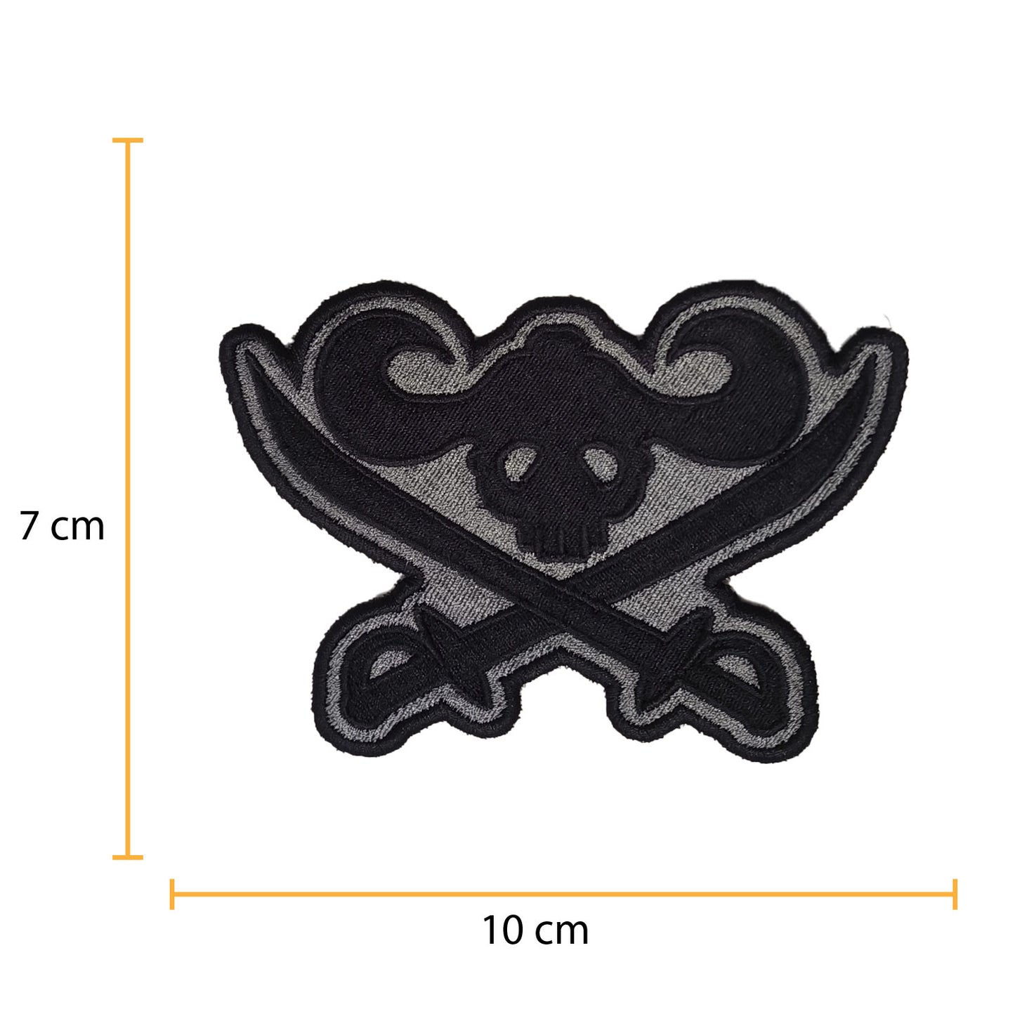 One Piece Usoop Skull Anime Embroidered Patch 8cm