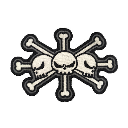 Parche Bordado Anime Calavera One Piece Barba Negra