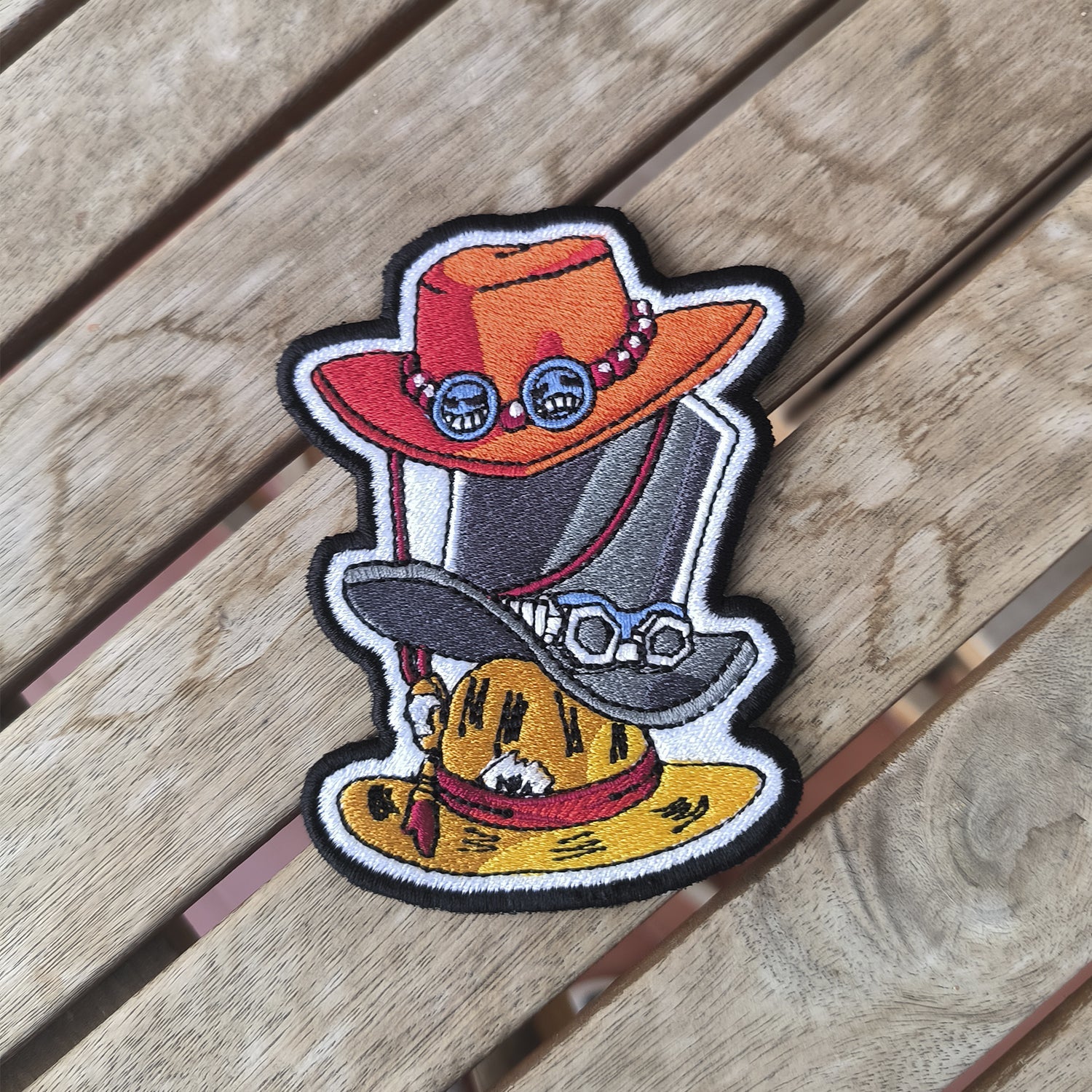Parche Bordado Anime Sombreros One Piece - Valkynea