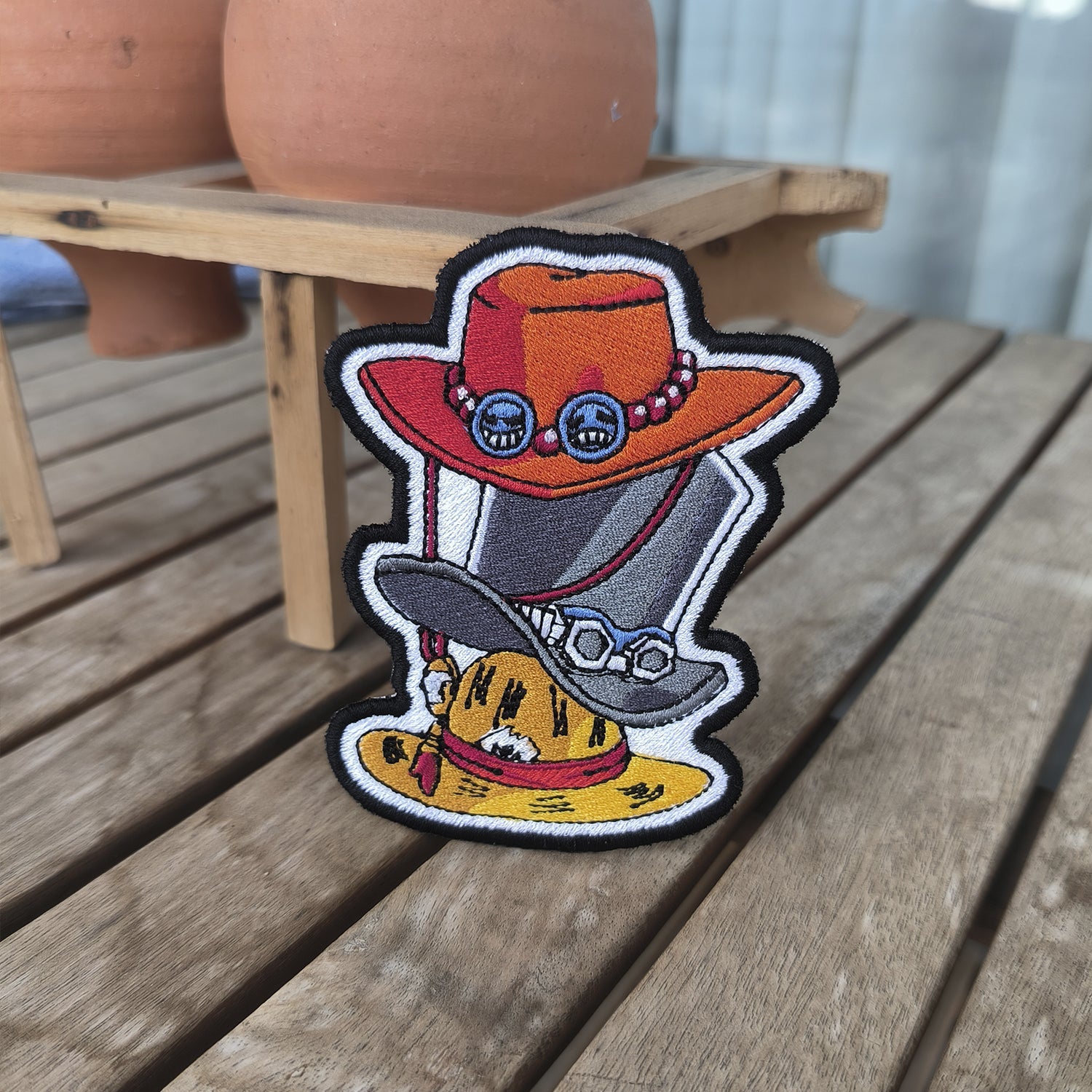 Parche Bordado Anime Sombreros One Piece - Valkynea