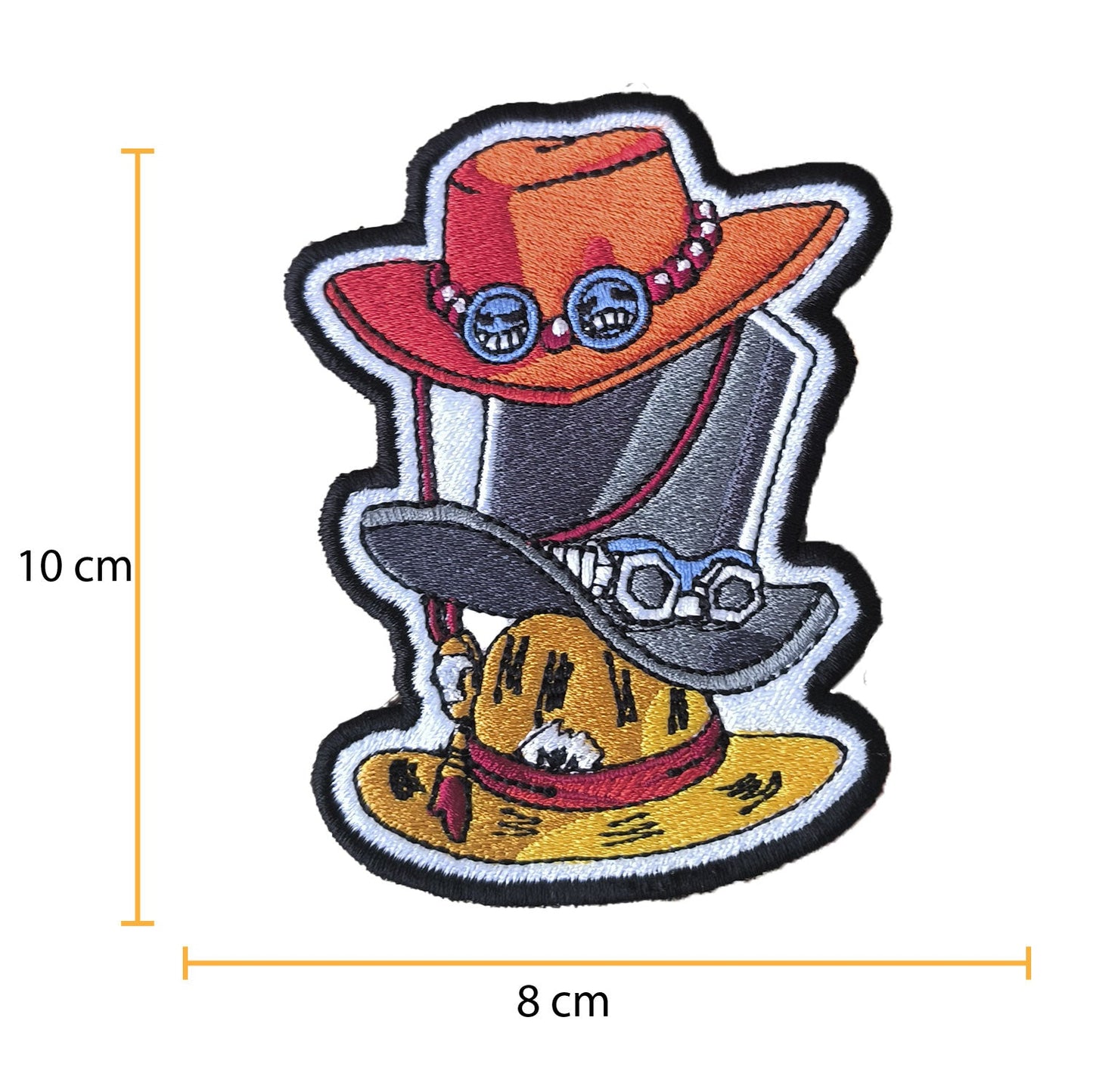 Parche Bordado Anime Sombreros One Piece - Valkynea