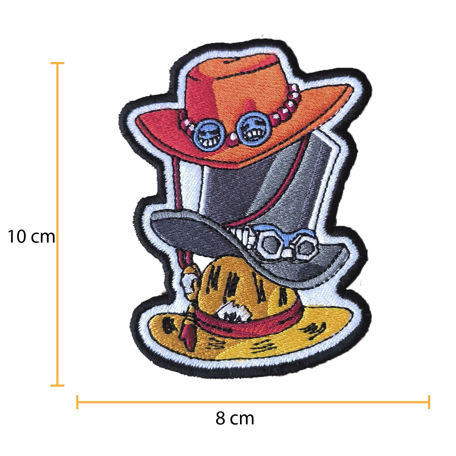 Parche Bordado Anime Sombreros One Piece - Valkynea