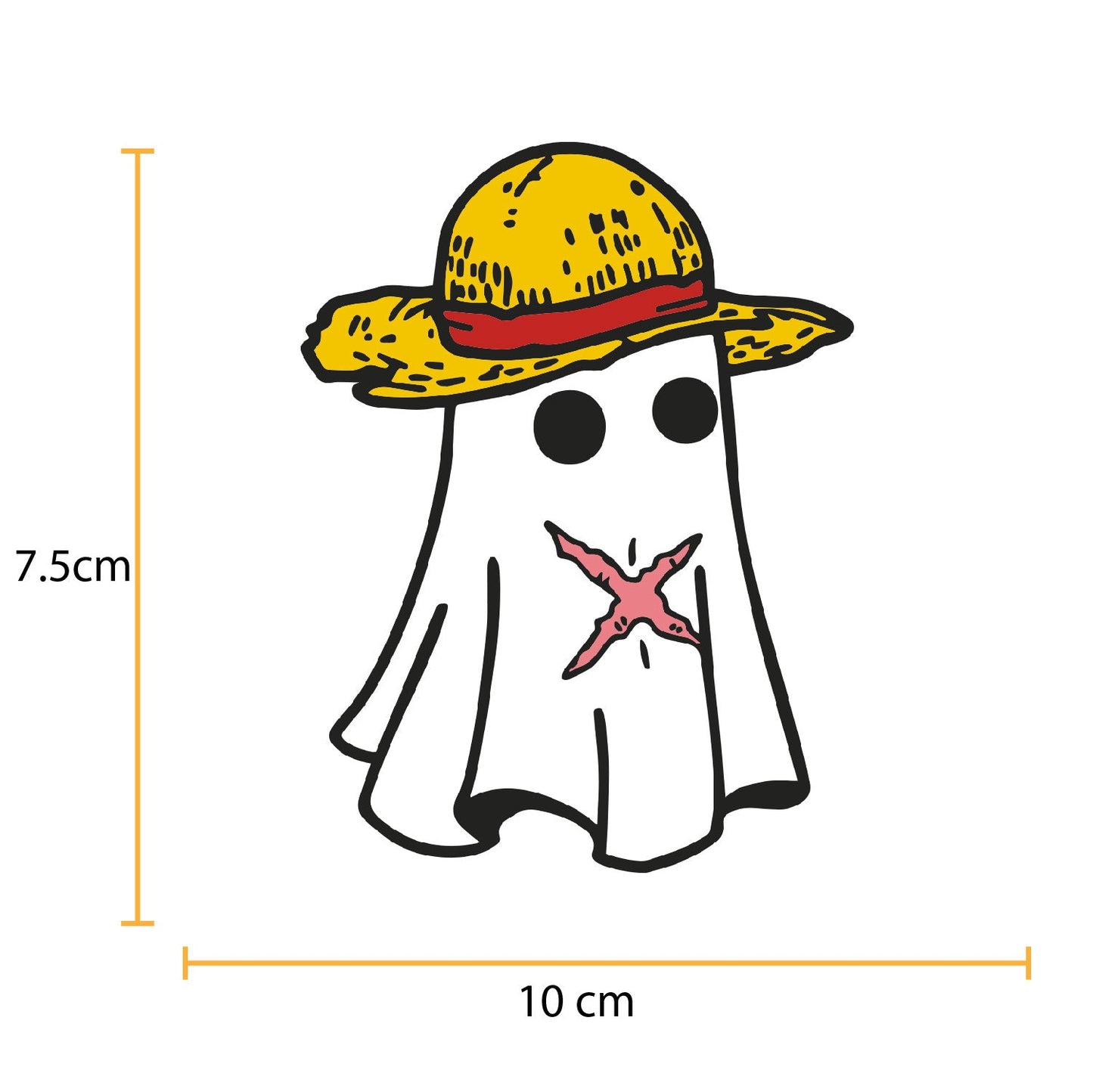 Parche DTF Anime One Piece Luffy Fantasma - Valkynea