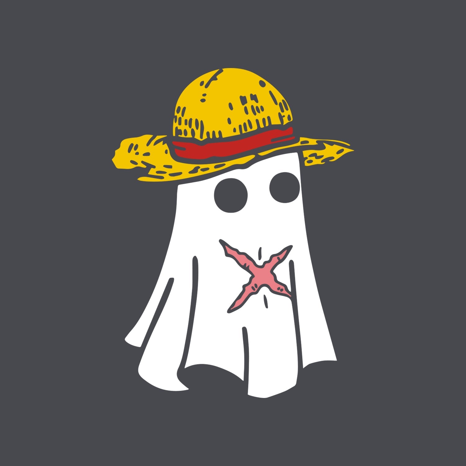 Parche DTF Anime One Piece Luffy Fantasma - Valkynea