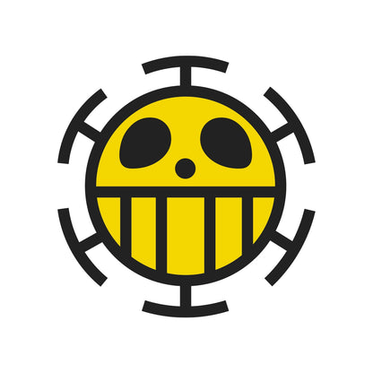 Parche DTF Anime Calavera One Piece Law - Valkynea