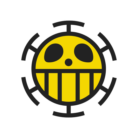 Parche DTF Anime Calavera One Piece Law - Valkynea