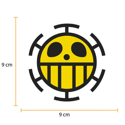 Parche DTF Anime Calavera One Piece Law - Valkynea