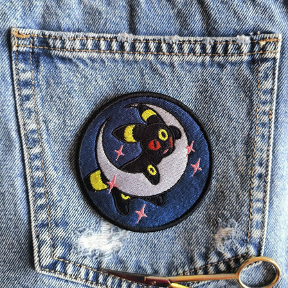 Parche Bordado Anime Umbreon 8cm - Valkynea