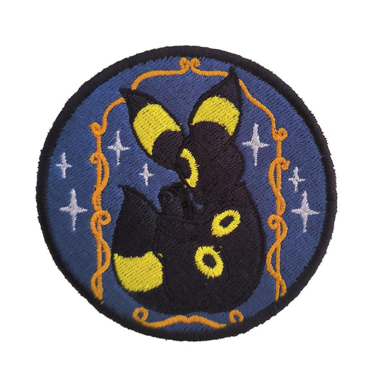 Parche Bordado Anime Umbreon Arco 8cm - Valkynea