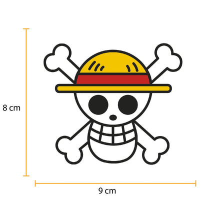 Parche DTF Anime Calavera One Piece Luffy - Valkynea
