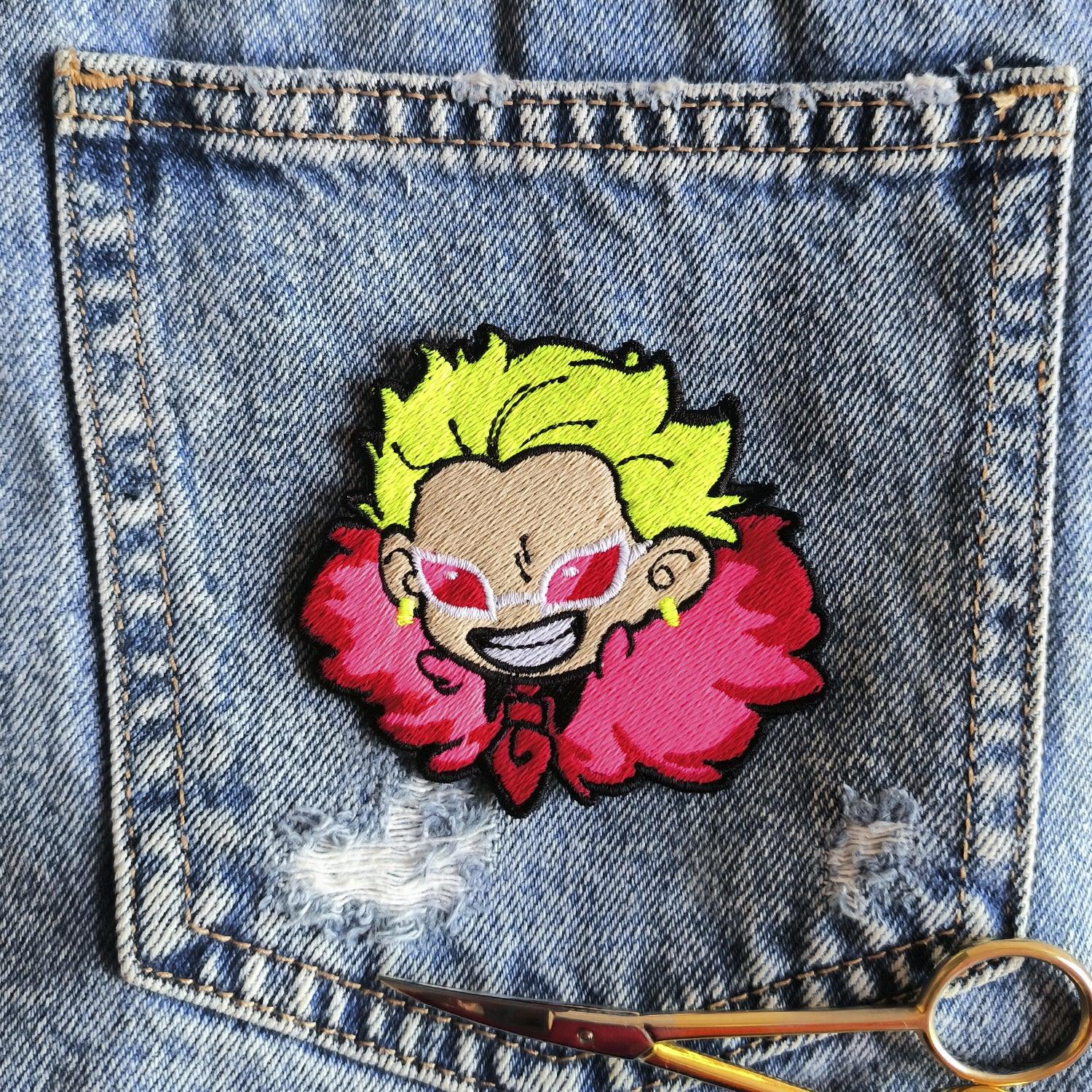 Parche Bordado Anime One Piece Doflamingo 8cm - Valkynea