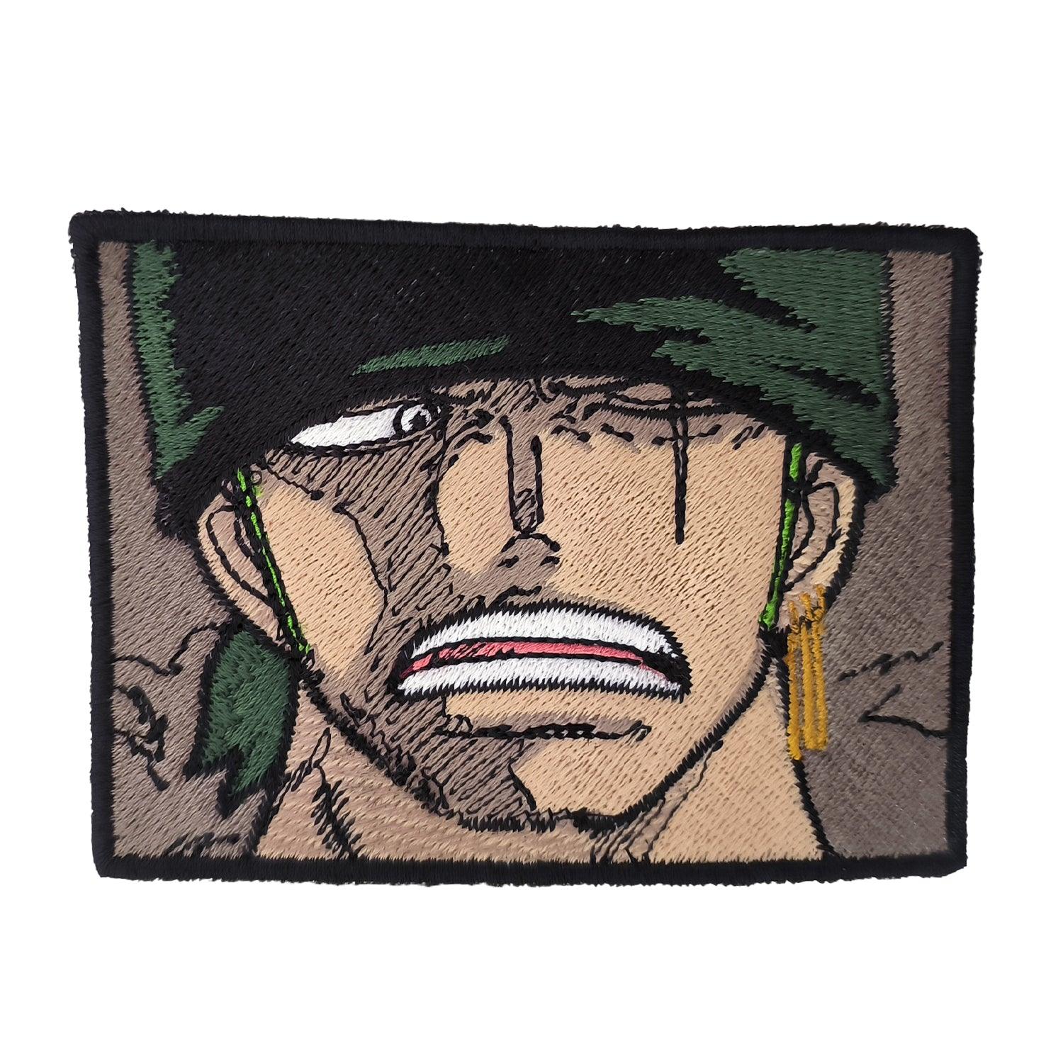 Parche Bordado Anime One Piece Zoro Cartel 10cm - Valkynea