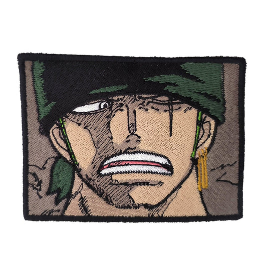 Parche Bordado Anime One Piece Zoro Cartel 10cm - Valkynea