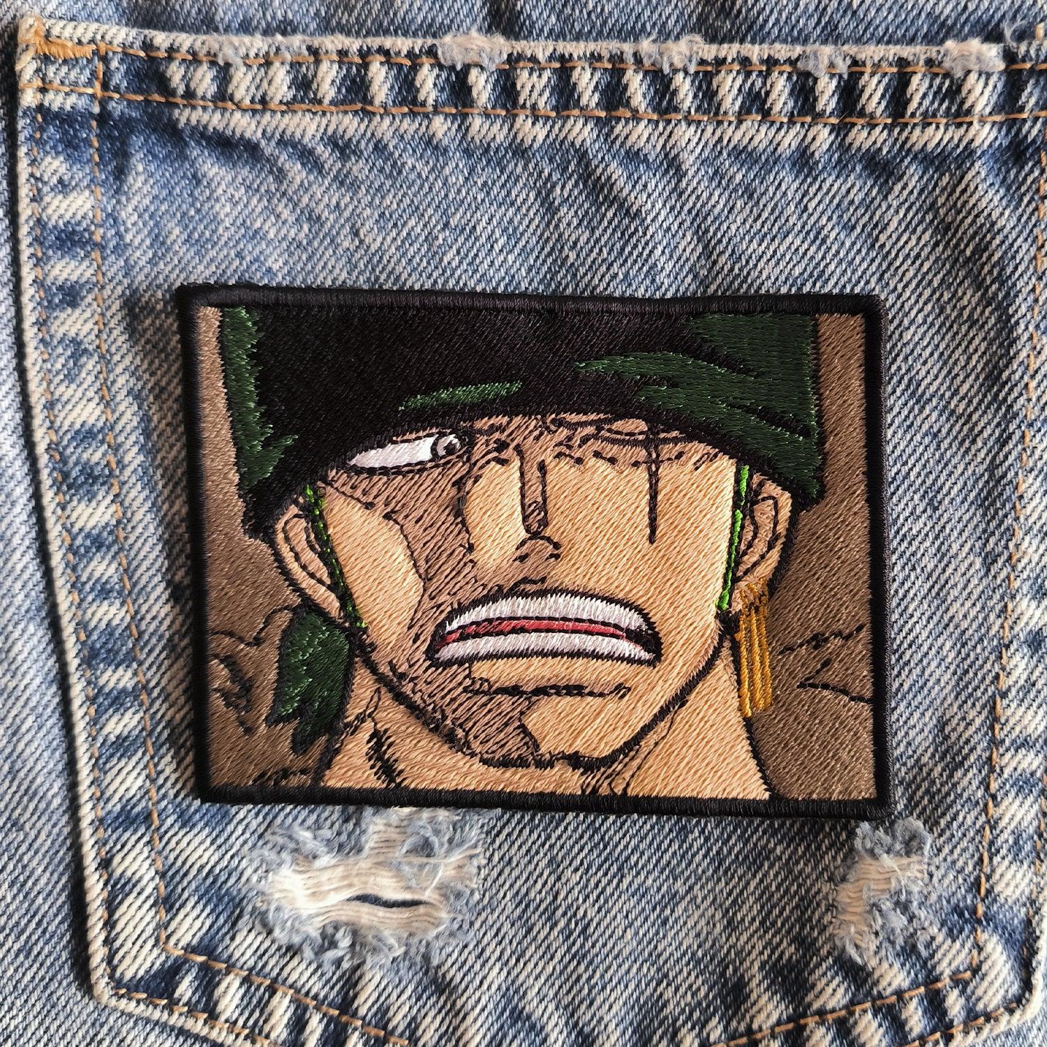 Parche Bordado Anime One Piece Zoro Cartel 10cm - Valkynea