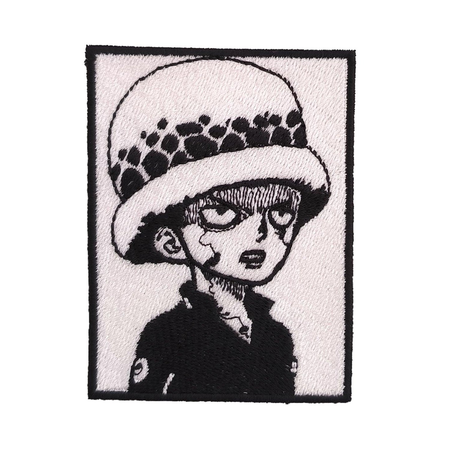 Parche Bordado Anime One Piece Law 8cm - Valkynea