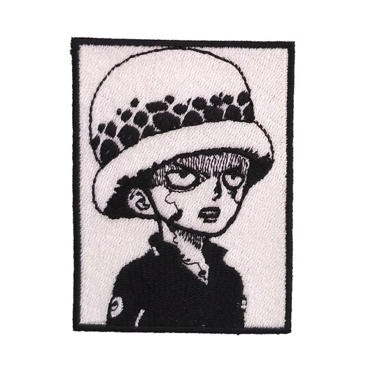 Parche Bordado Anime One Piece Law 8cm - Valkynea