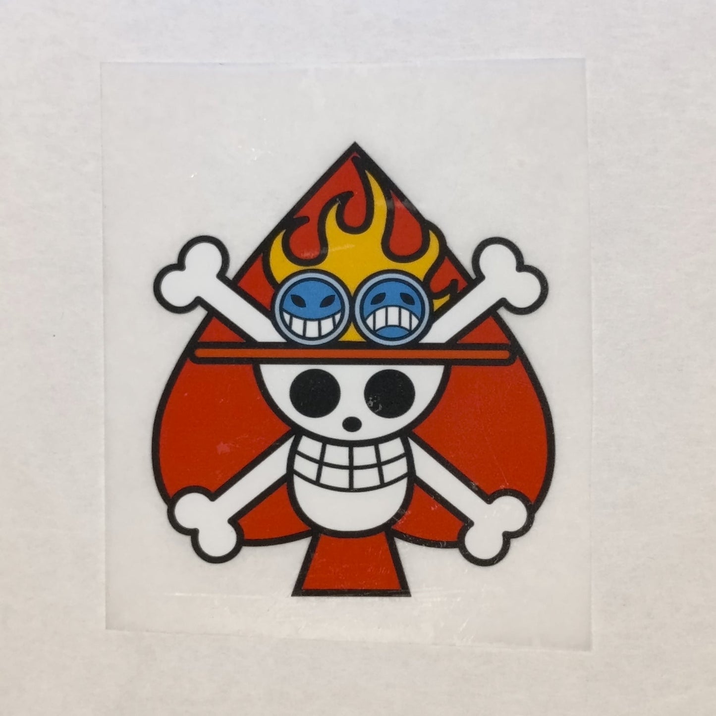 Parche DTF Anime Calavera One Piece Ace - Valkynea