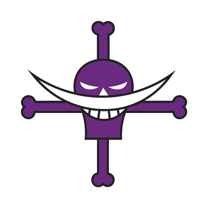 Parche DTF Anime Calavera One Piece Barba Blanca - Valkynea