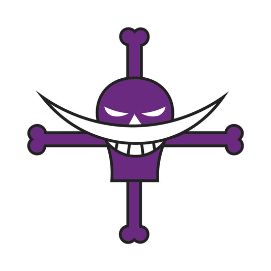 Parche DTF Anime Calavera One Piece Barba Blanca - Valkynea