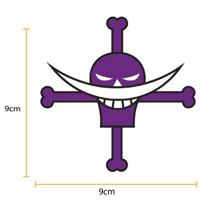 Parche DTF Anime Calavera One Piece Barba Blanca - Valkynea