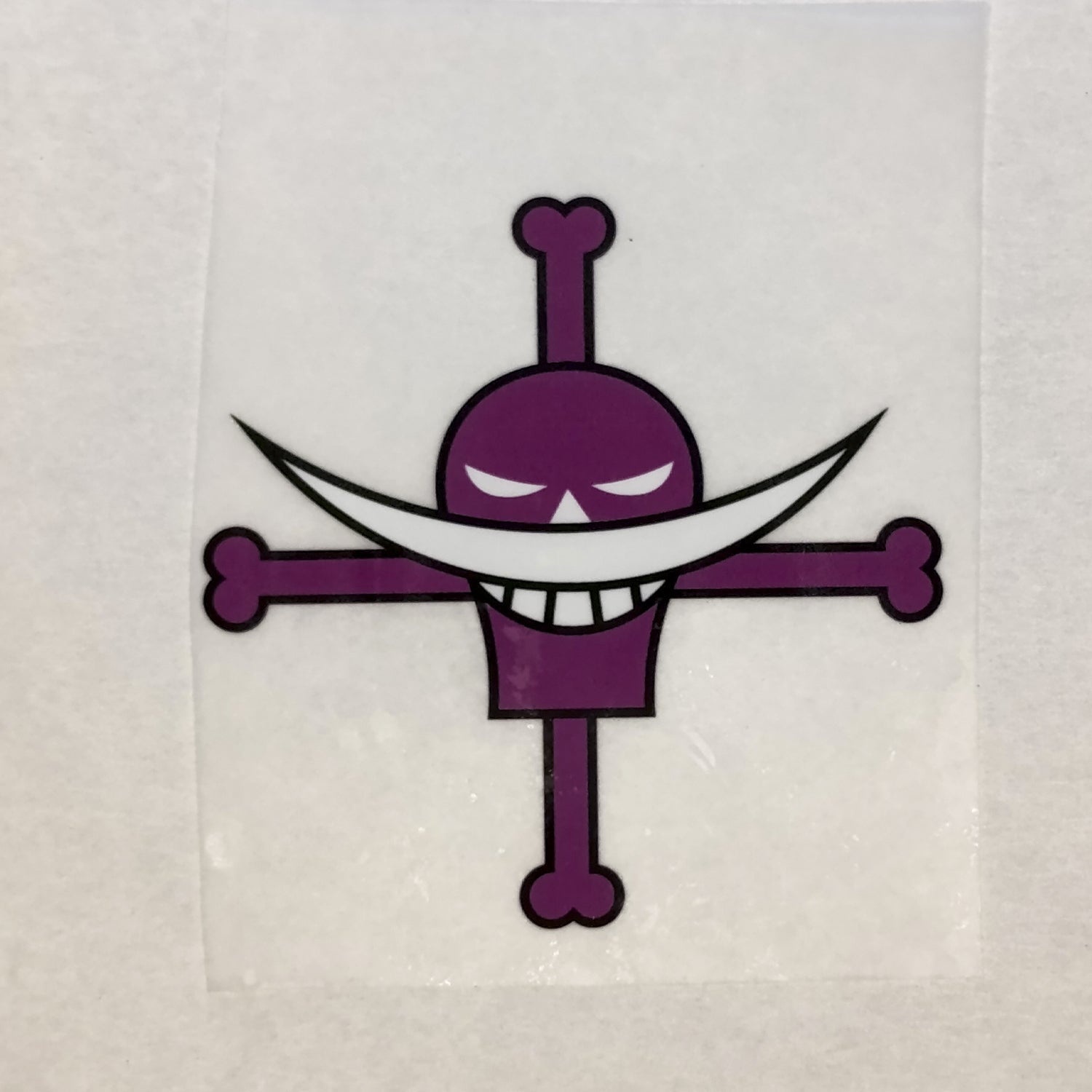 Parche DTF Anime Calavera One Piece Barba Blanca - Valkynea