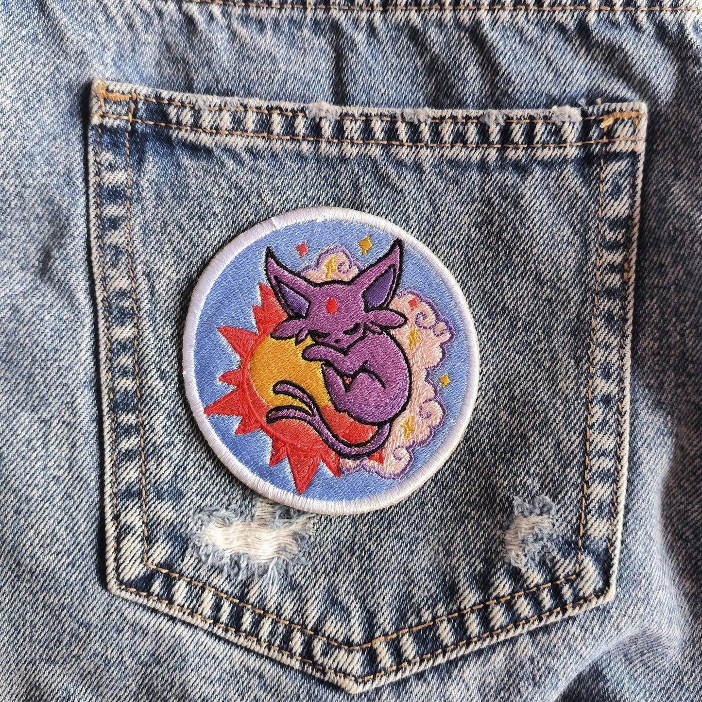 Parche Bordado Anime Espeon 8cm - Valkynea