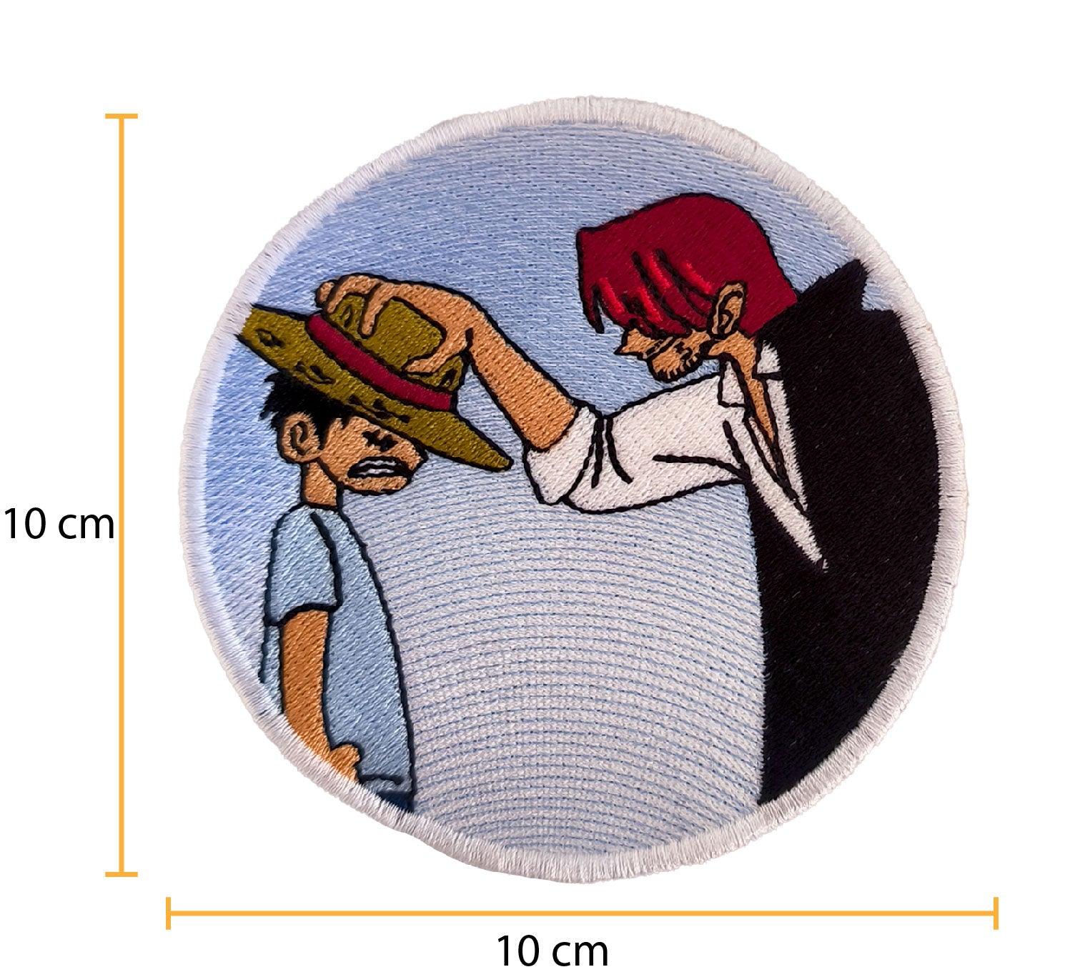 Parche Bordado Anime Luffy Shanks 10 CM - Valkynea