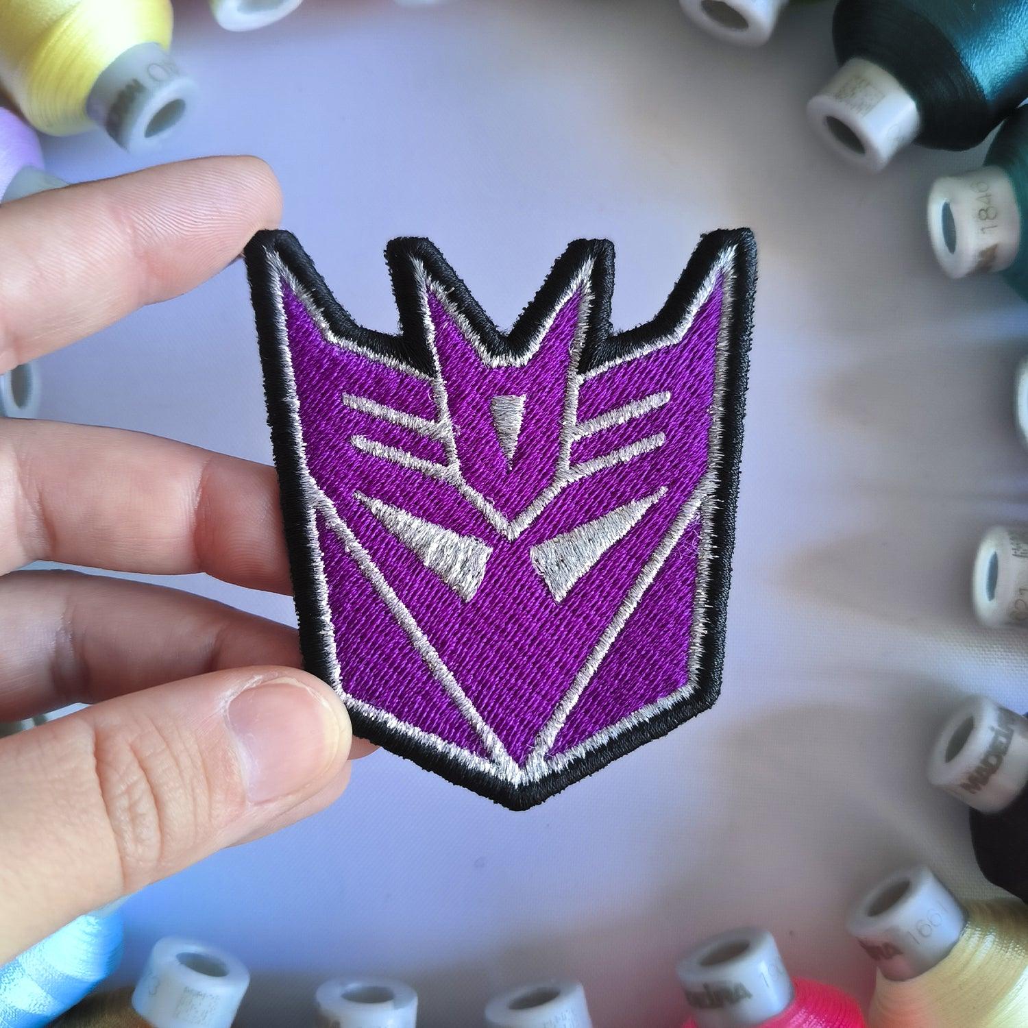 Parche Bordado Decepticons Transformers 8 Cm - Valkynea