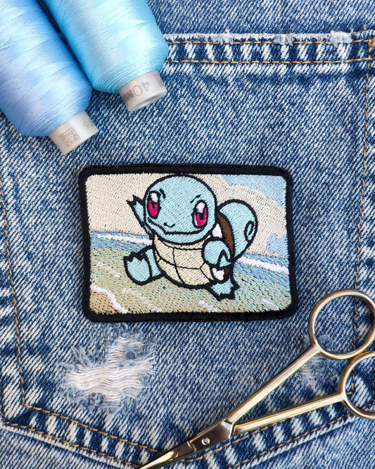 Parche Bordado Anime Pokémon Squirtle 7cm - Valkynea