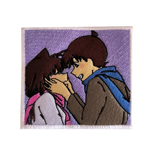 Parche Bordado Anime Shinichi Kudo y Ran Mouri - Valkynea