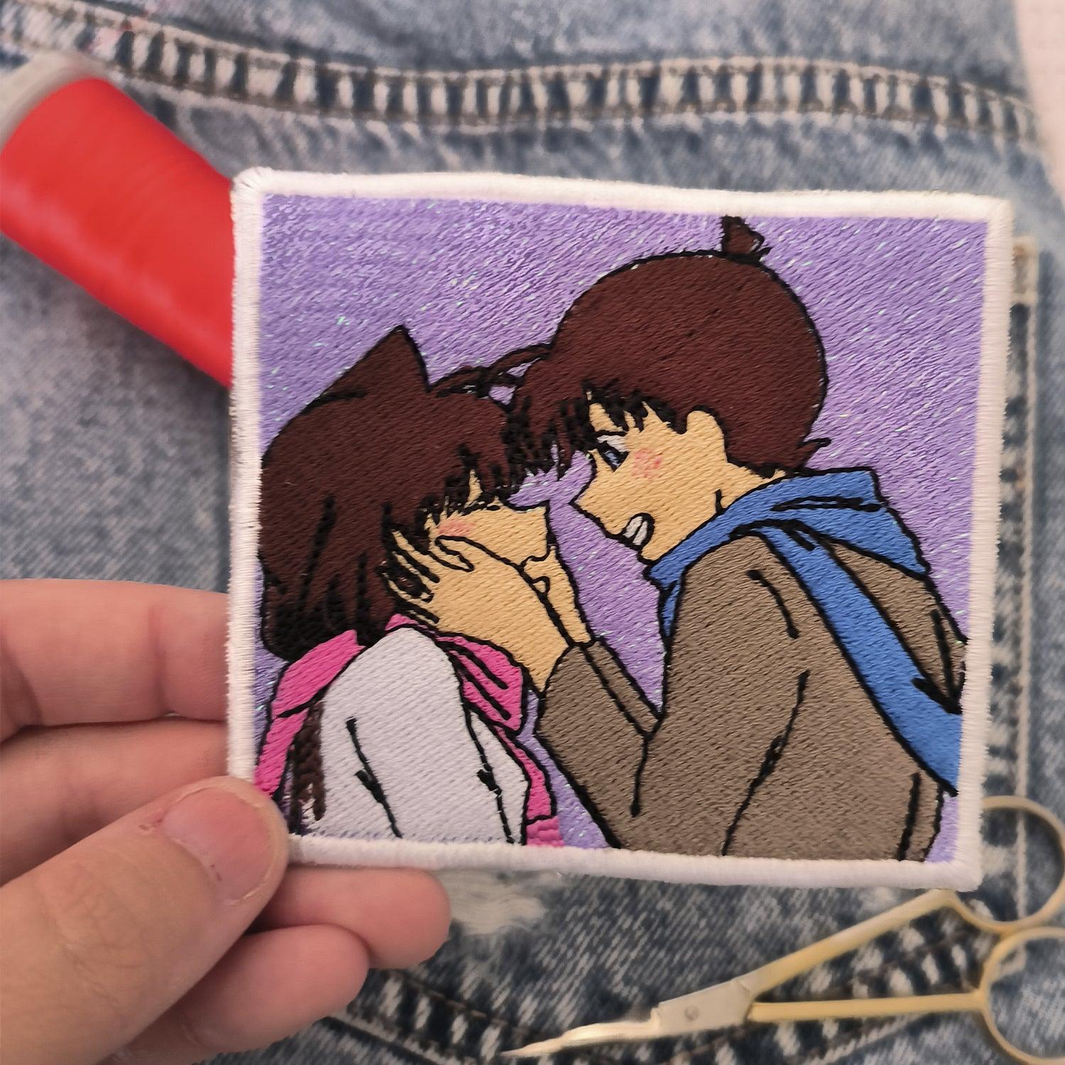 Parche Bordado Anime Shinichi Kudo y Ran Mouri - Valkynea