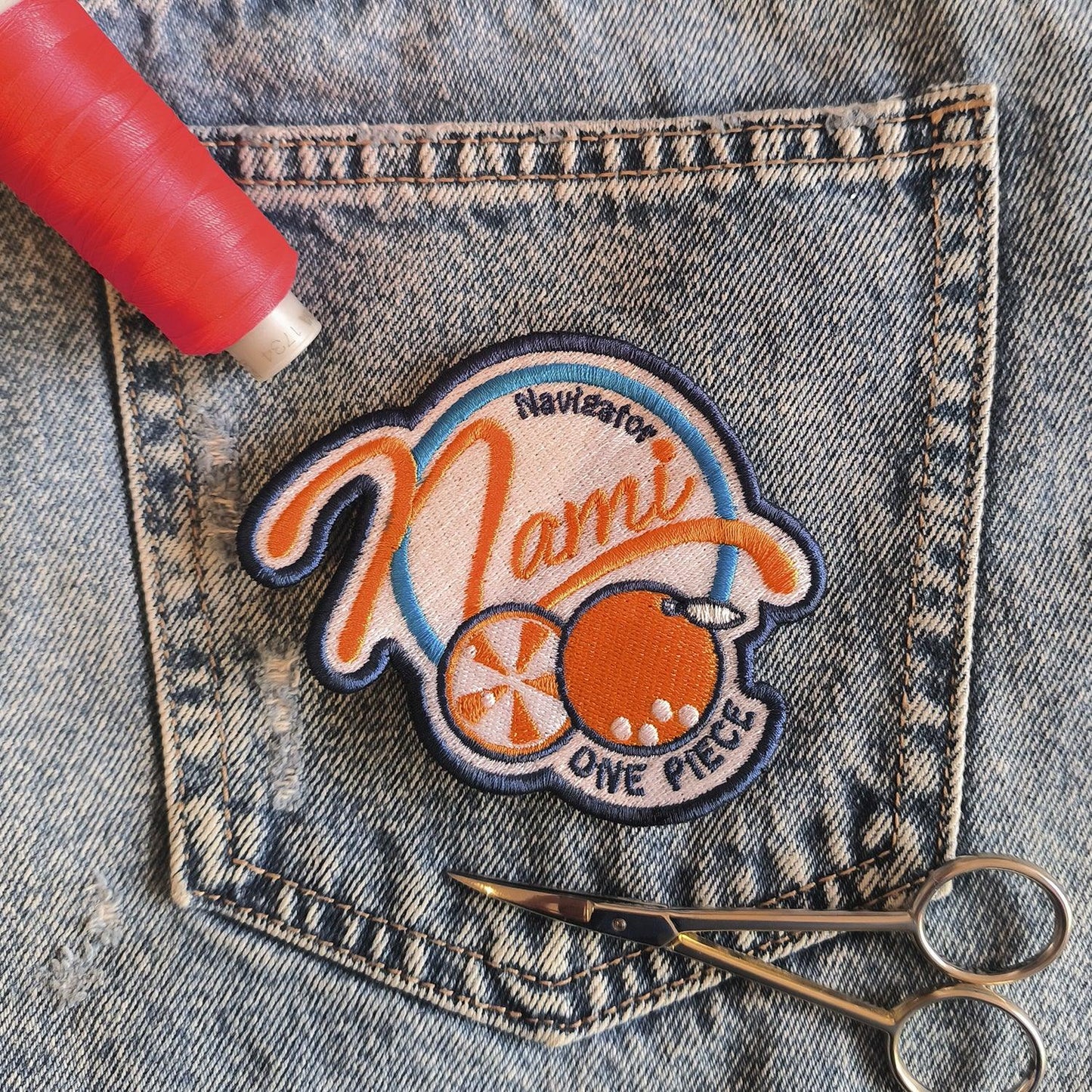 Parche Bordado Anime Nami Logo - Valkynea