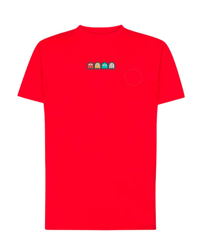 Camiseta Bordada Fantasmas Pac Man - Valkynea