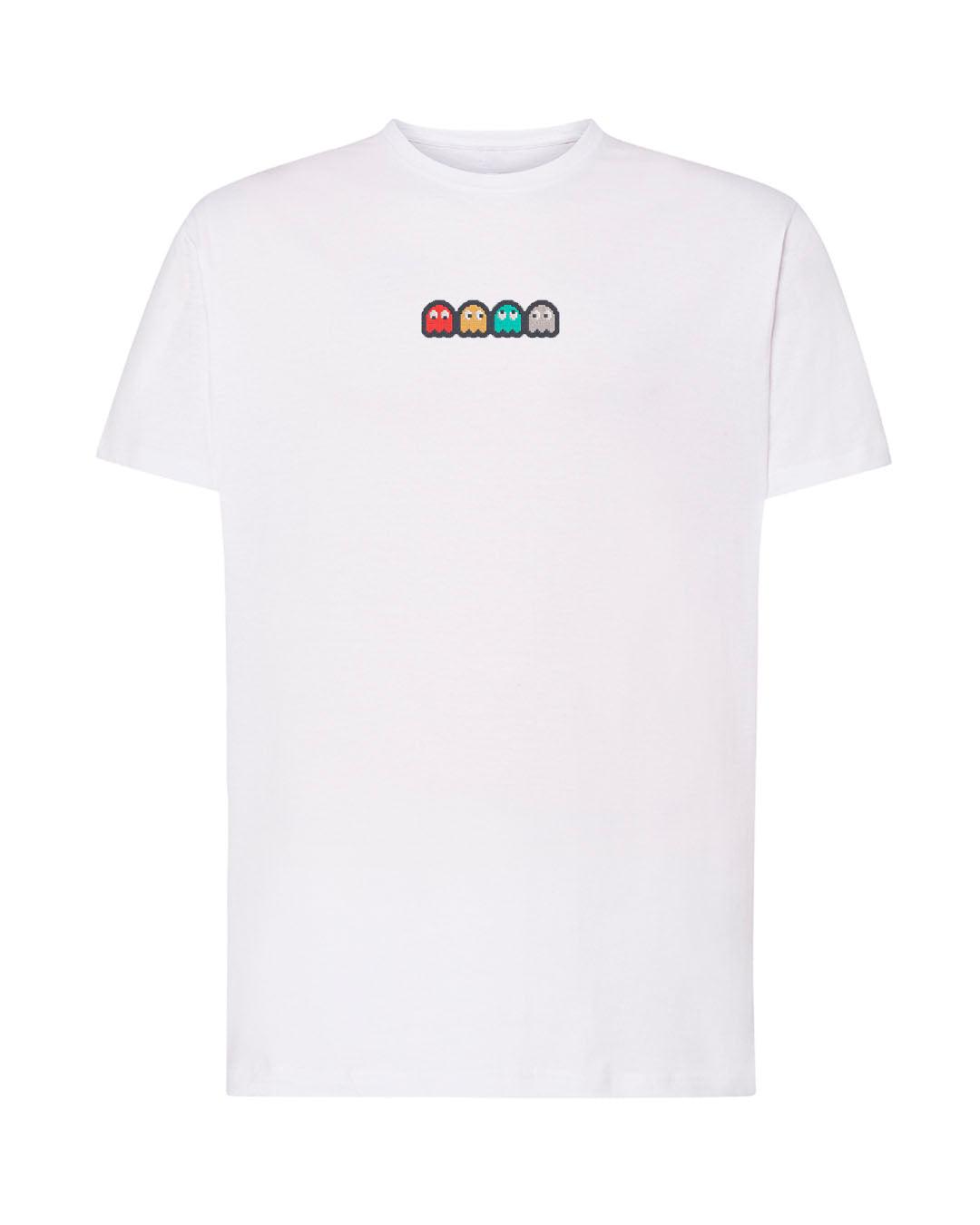 Camiseta Bordada Fantasmas Pac Man - Valkynea