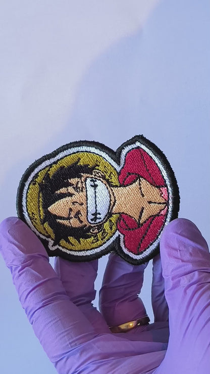 Parche Bordado Anime One Piece Luffy 7cm